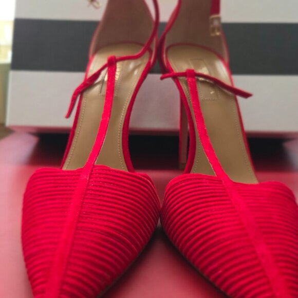 Aquazzura | Ritz Pump 105 | Carnation Red | Size 39/8.5 | Used - Picture 7 of 8